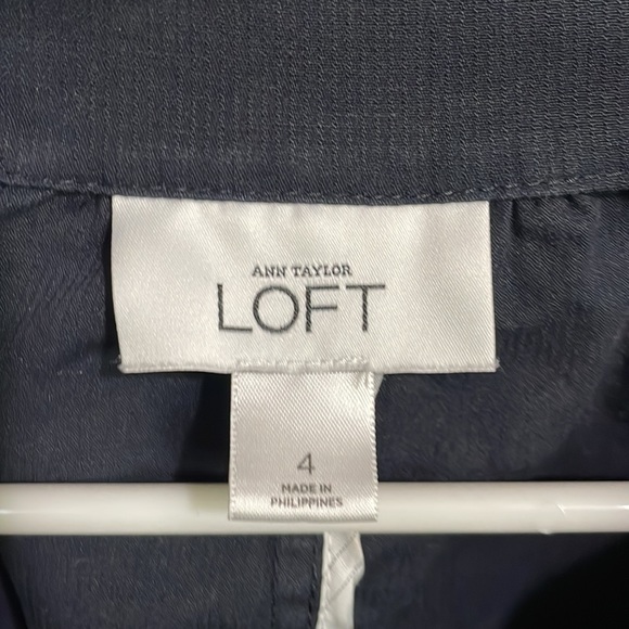 LOFT navy jacket buttons & tie - Picture 2 of 3